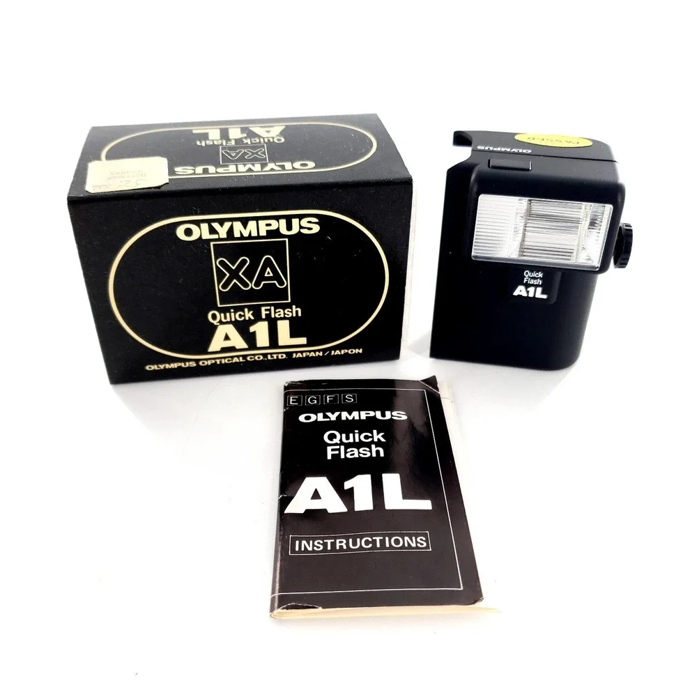Olympus A1L Electronic Quick Flash For XA Series Cameras Complete w/ Box & Guide